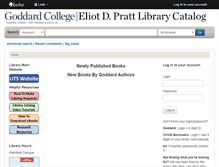 Tablet Screenshot of catalog.goddard.edu